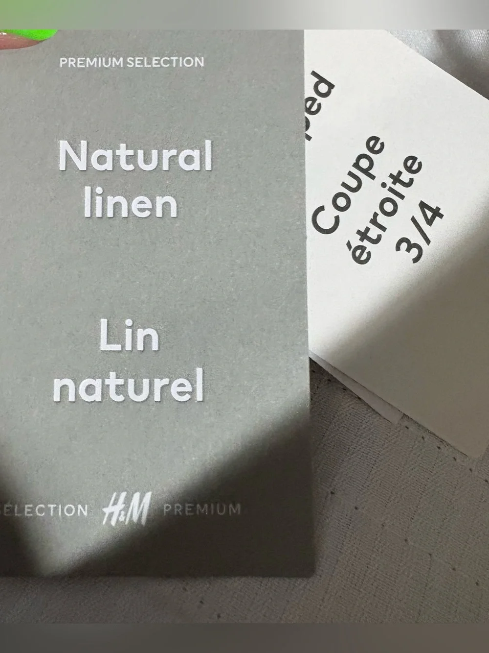 H&M Light Tan Linen-Blend Chinos size 34R